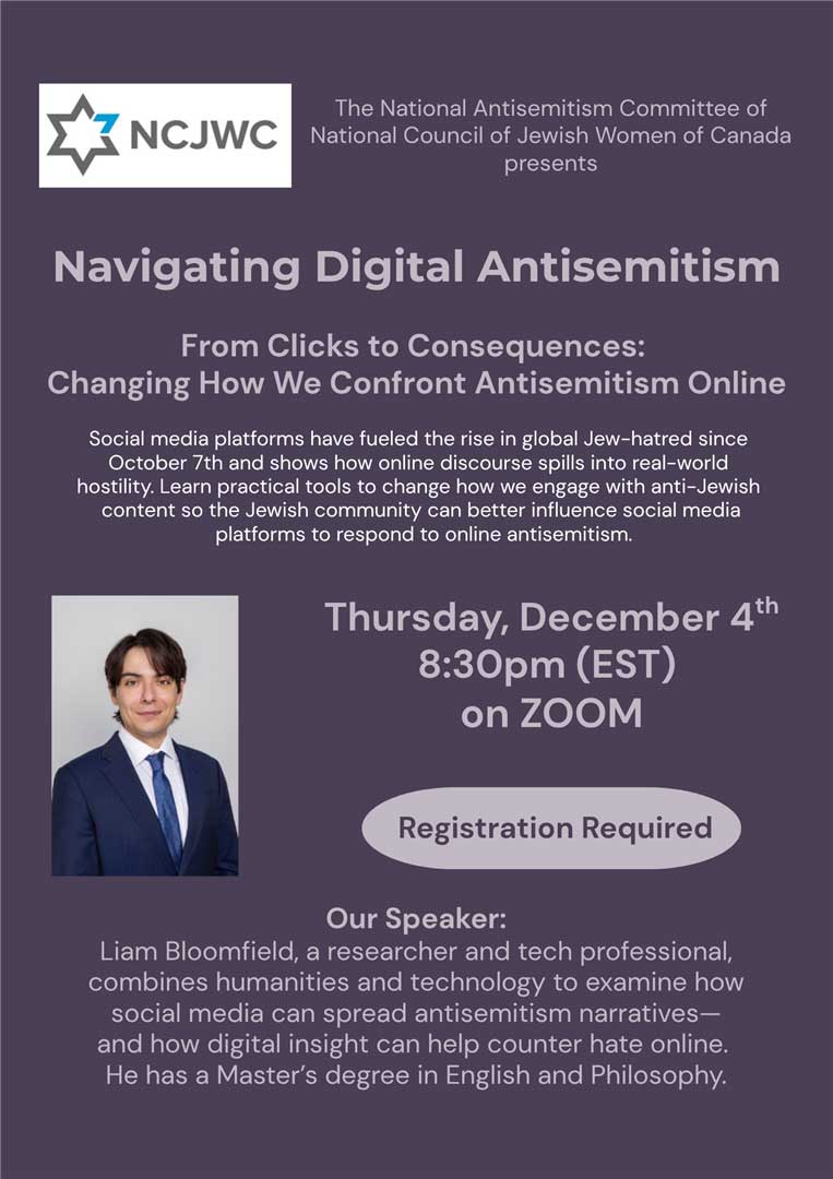 Navigating Digital Antisemitism - poster