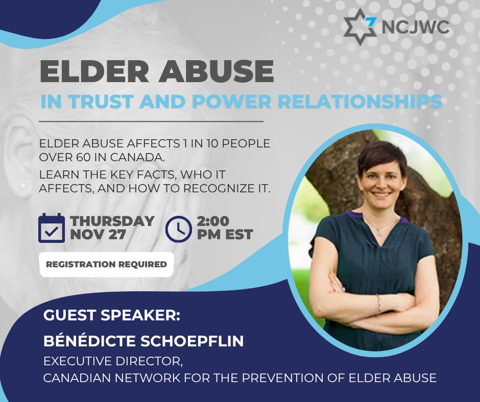 Webinar - Elder Abuse poster